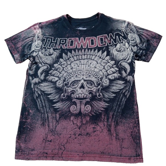 Throwdown Other - Throwdown Premium Graphic Short Sleeve T Shirt Small Black and Red